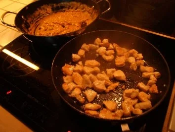 Rezept: Huhn in Erdnusssauce Bild Nr. 3 Huhn in Erdnusssauce - Rezept - Bild Nr. 3