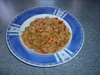 Hackfleischtopf mit Reis - Rezept