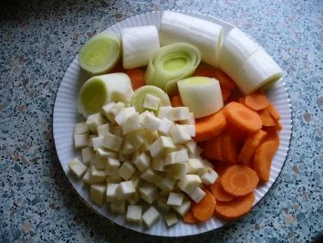 Putenschenkel, Rosenkohl, Salzkartoffeln - Rezept - Bild Nr. 3