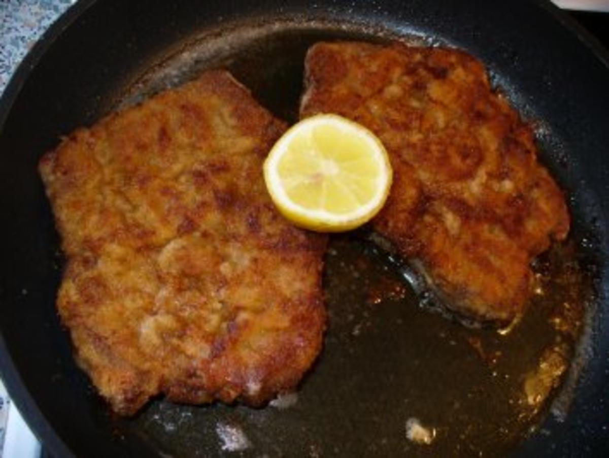 Senfschnitzel, Spargel, Salzkartoffeln - Rezept - Bild Nr. 7