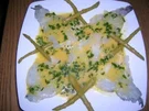 Scampi Carpaccio mit grünem Spargel - tolle Vorspeise - - Rezept