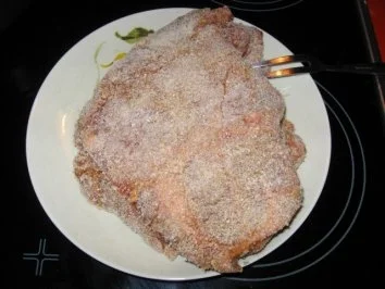 Rezept: Schweinekamm"schnitzel" ( Rösti, Rotweinchampignons im KB ) Bild Nr. 5 Schweinekamm"schnitzel" ( Rösti, Rotweinchampignons im KB ) - Rezept - Bild Nr. 5