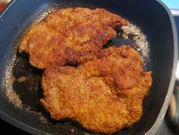 Rezept: Schweinekamm"schnitzel" ( Rösti, Rotweinchampignons im KB ) Bild Nr. 7 Schweinekamm"schnitzel" ( Rösti, Rotweinchampignons im KB ) - Rezept - Bild Nr. 7