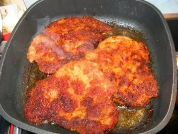 Rezept: Schweinekamm"schnitzel" ( Rösti, Rotweinchampignons im KB ) Bild Nr. 8 Schweinekamm"schnitzel" ( Rösti, Rotweinchampignons im KB ) - Rezept - Bild Nr. 8