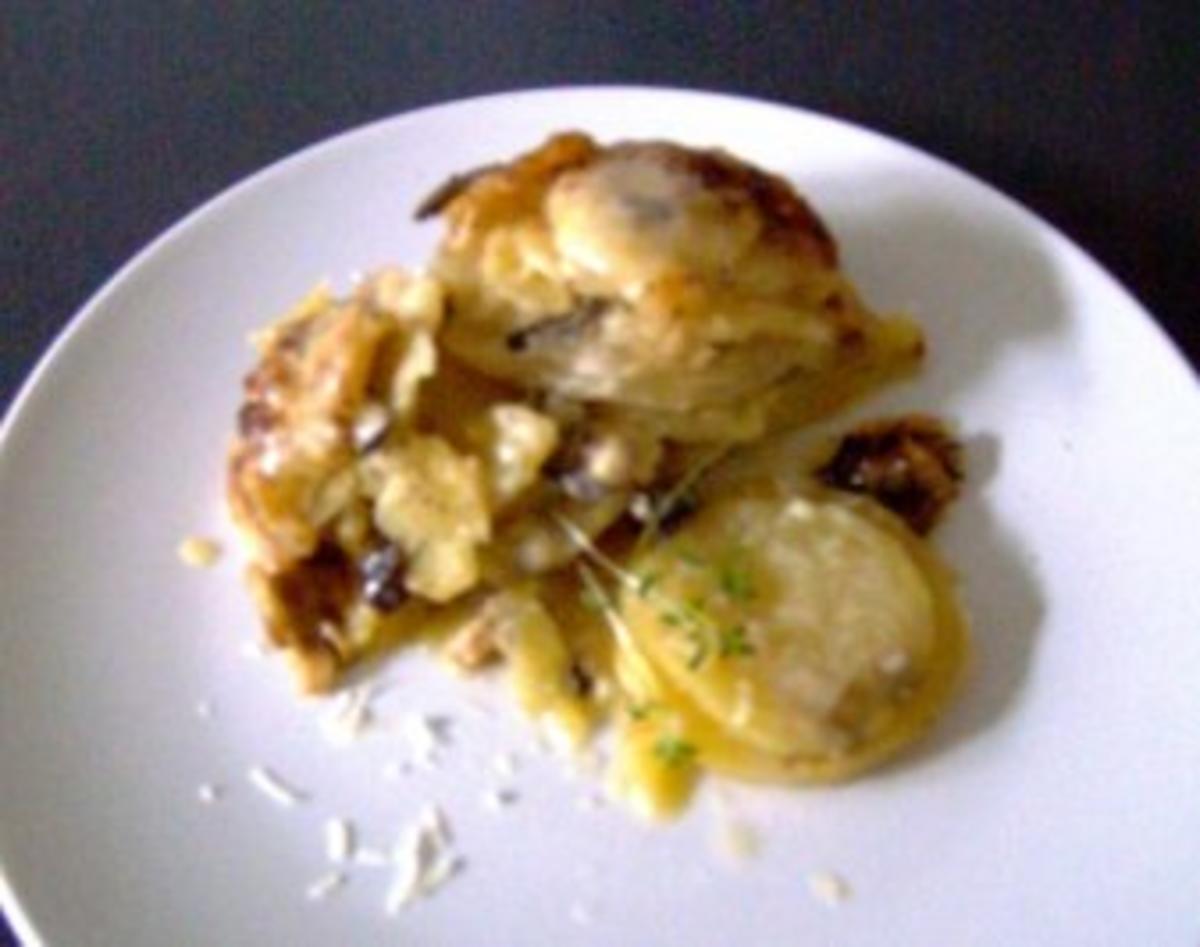 Kartoffel-Steinpilz-Gratin - Rezept