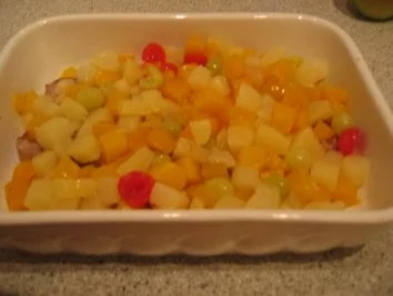 Schweinefilet mit Sauce Bernaise und gemischten Früchten - Rezept - Bild Nr. 4