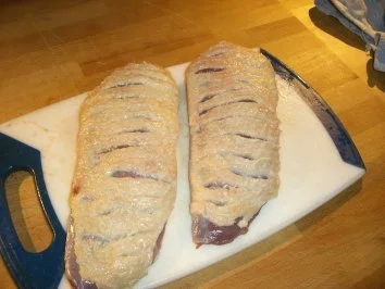 Rezept: Rosenkohlpüree mit gebratener Ente an Rotweinsößchen Bild Nr. 3 Rosenkohlpüree mit gebratener Ente an Rotweinsößchen - Rezept - Bild Nr. 3