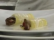 Crepe-Dreier auf Basilikum-Trüffel-Bett - Rezept