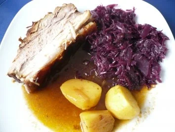 Krustenbraten mit Honig - Rezept