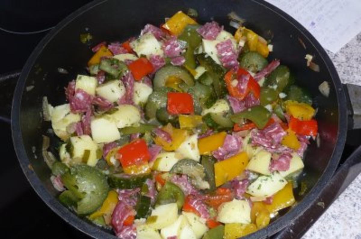 Salate: Warmer Kartoffelsalat nach italienischer Art - Rezept - Bild Nr. 4