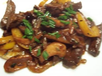 Geschnetzeltes vom Rinderfilet - Rezept