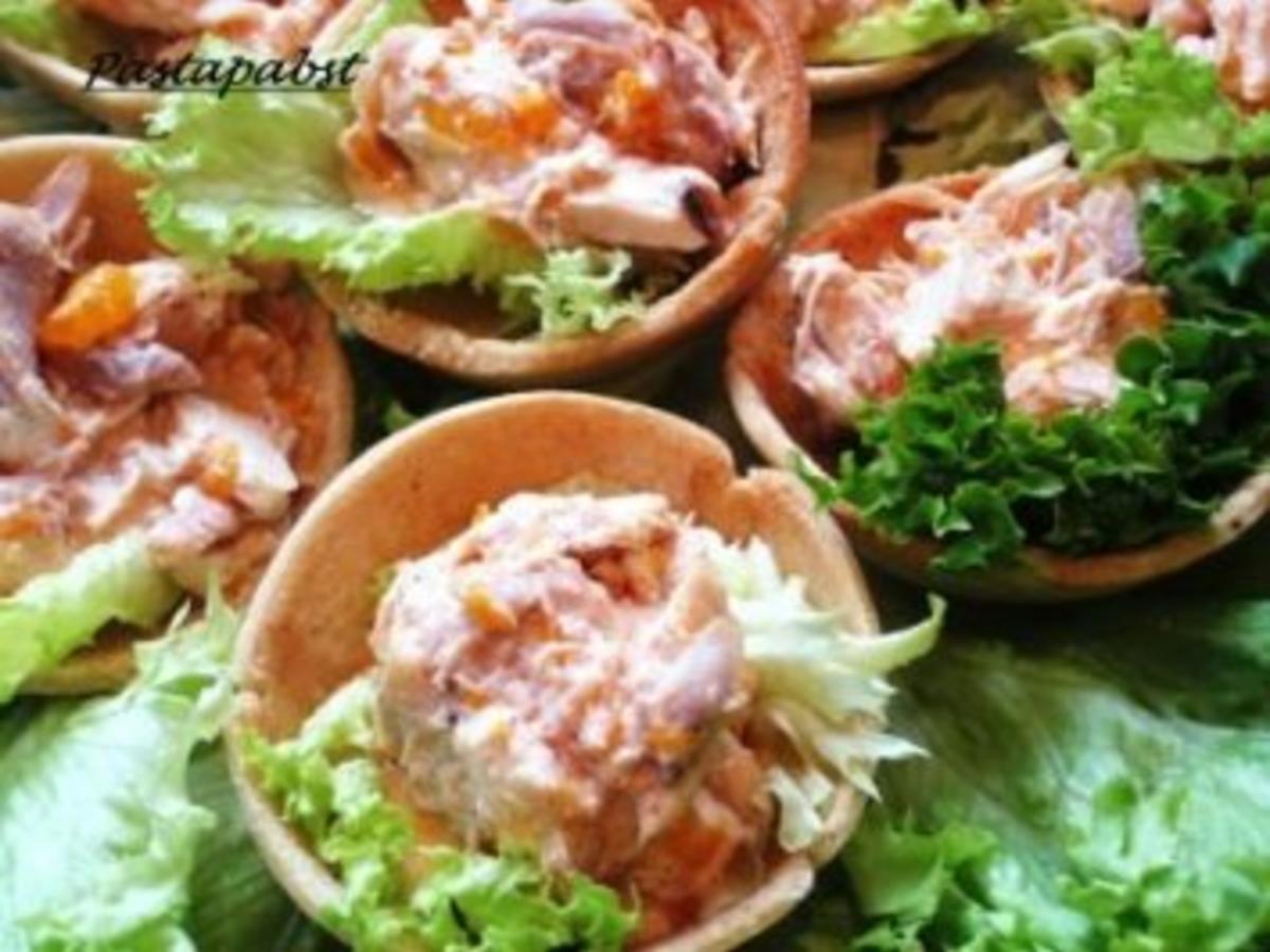 Croustades mit Geflügelsalat - Rezept mit Bild - kochbar.de