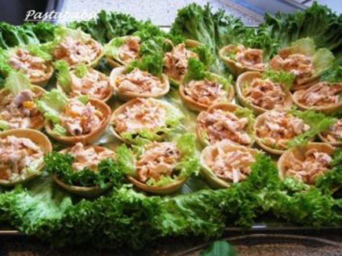 Croustades mit Geflügelsalat - Rezept mit Bild - kochbar.de