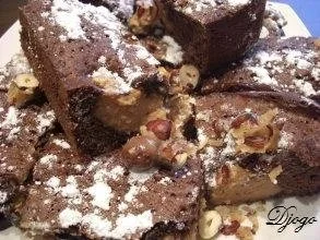 Erdnussbutter - Schoko - Brownies - Rezept