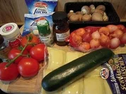 Maultaschenauflauf mit Cremechampignons - Rezept