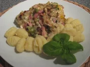 Ofenschnitzel mit Champignons & Speck - Rezept