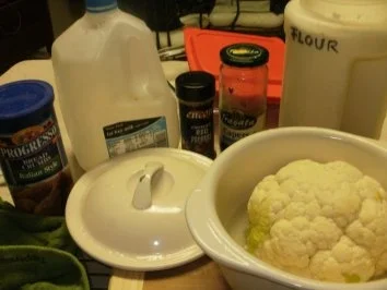 Blumenkohl -  Amerikanischer Gebackener Blumenkohl -Gratin mit kick - Rezept