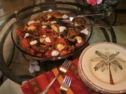 Rezept: Tomatoe und Aubergine Gratin - 150 Kal. ohne Fleisch sehr lecker mit einem Steak oder Fish Tomatoe und Aubergine Gratin - 150 Kal. ohne Fleisch sehr lecker mit einem Steak oder Fish - Rezept