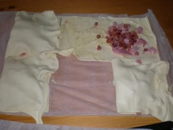 Rezept: Blätterteig mit Schinken- Käsefüllung Bild Nr. 2 Blätterteig mit Schinken- Käsefüllung - Rezept - Bild Nr. 2