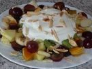 Dessert: Quarkspeise mit Obstsalat - Rezept