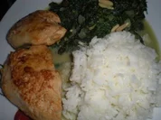 HAUPTGANG- " Hühnchen mit Rosinen- Spinat" - Rezept