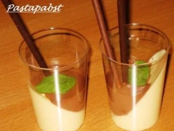 Zweifarbige Mousse - Rezept