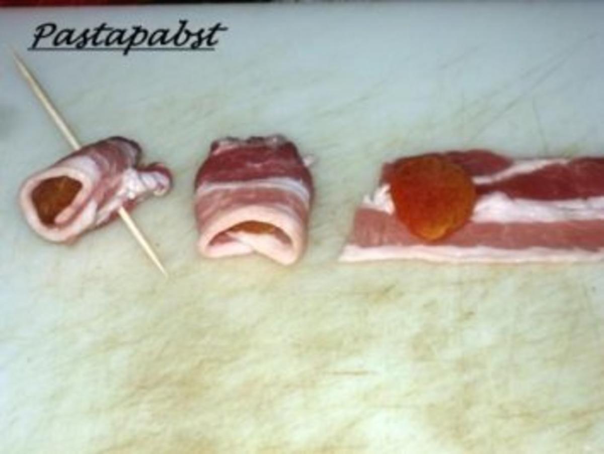 Antipasti - Aprikosen im Speckmantel - Rezept - Bild Nr. 2