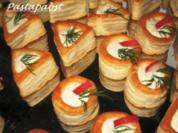 Blätterteigpasteten mit Forellencreme - Rezept