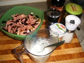 Wurstsalat mit roter Bete - Rezept - Bild Nr. 4