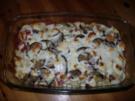 Nudelauflauf mit Auberginen und Ziegenkäse - Rezept