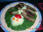 Spinne Thekla mit Bratwurst und Pürree - Rezept