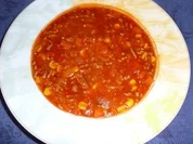 scharfe Hackfleischsuppe - Rezept