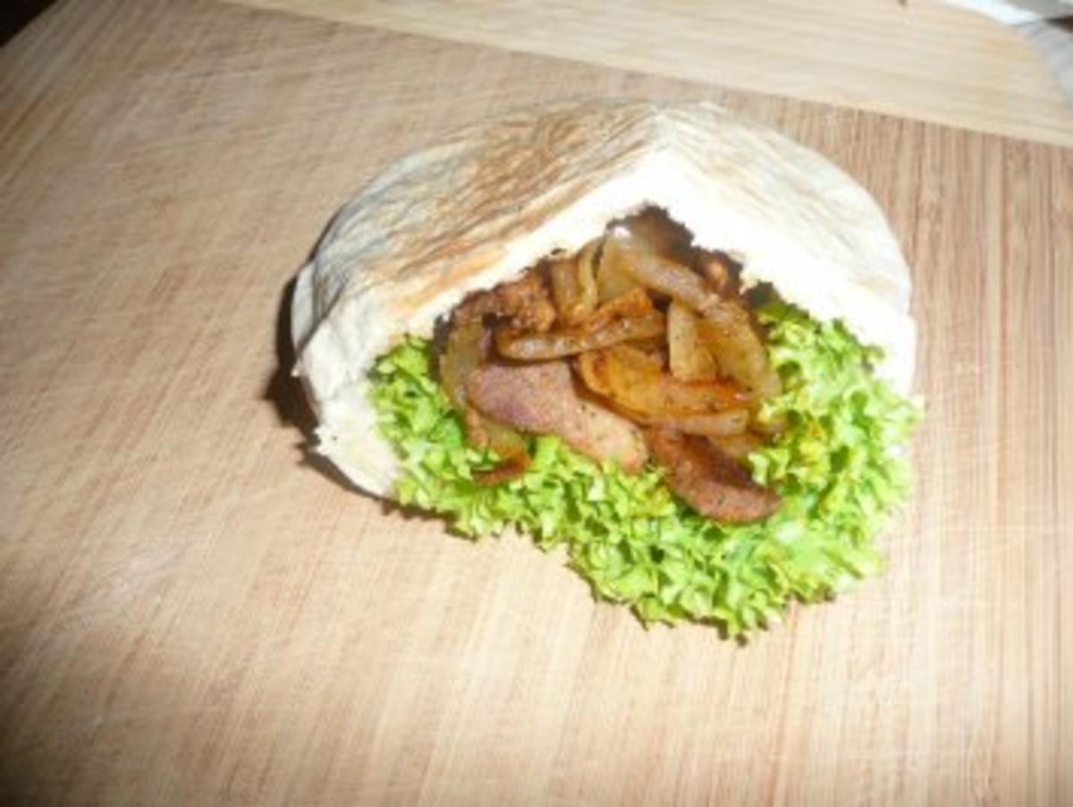 Sandwich mit Gyros - Rezept