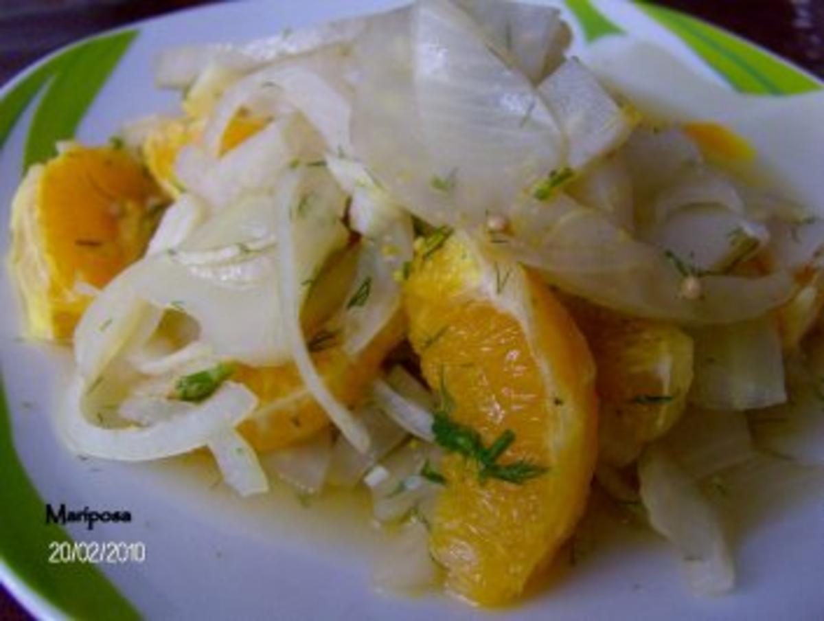 Fenchel-Orangen-Salat mit Süß-Sauer-Marinade - Rezept
