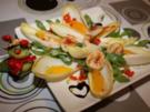 Fruchtiger Chicoréesalat mit Jakobsmuscheln an Orangenvinaigrette - Rezept