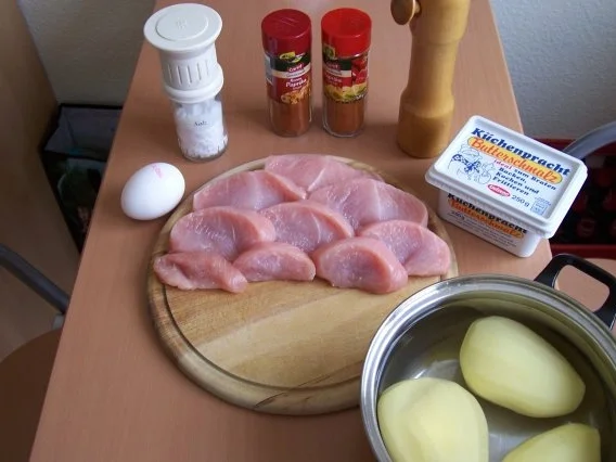 Putensteak im Kartoffelmantel - Rezept