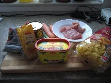 Rezept: Hähnchencurry mit Nudeln Bild Nr. 2 Hähnchencurry mit Nudeln - Rezept - Bild Nr. 2