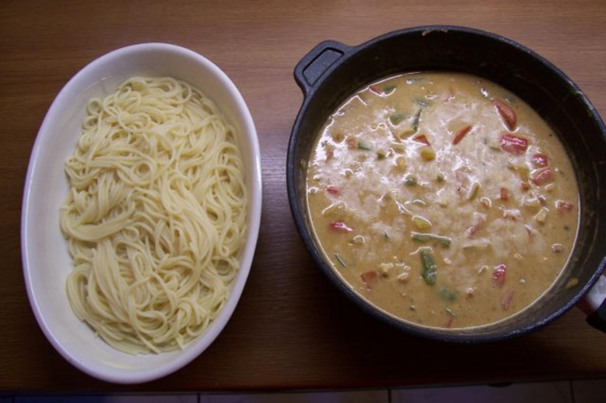 Bilder für Paprika-Puten-Ragout mit Nudelkruste - Rezept