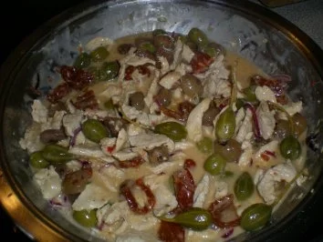 Spaghetti al Limone mit Puten Streifen, Oliven, Tomaten und Kapern - Rezept - Bild Nr. 9