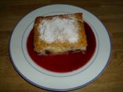 Grießauflauf mit Kirschensoße - Rezept