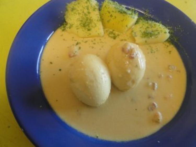Eier in Senfsauce, schön kalorienarm Foto - einfach - 102 kcal/100g