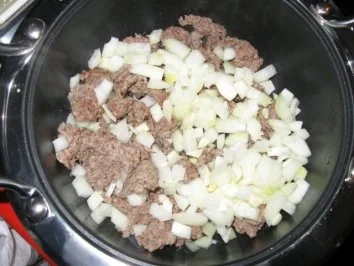 Hack-Champignoncremesoße mit Tortiglioni - Rezept - Bild Nr. 2