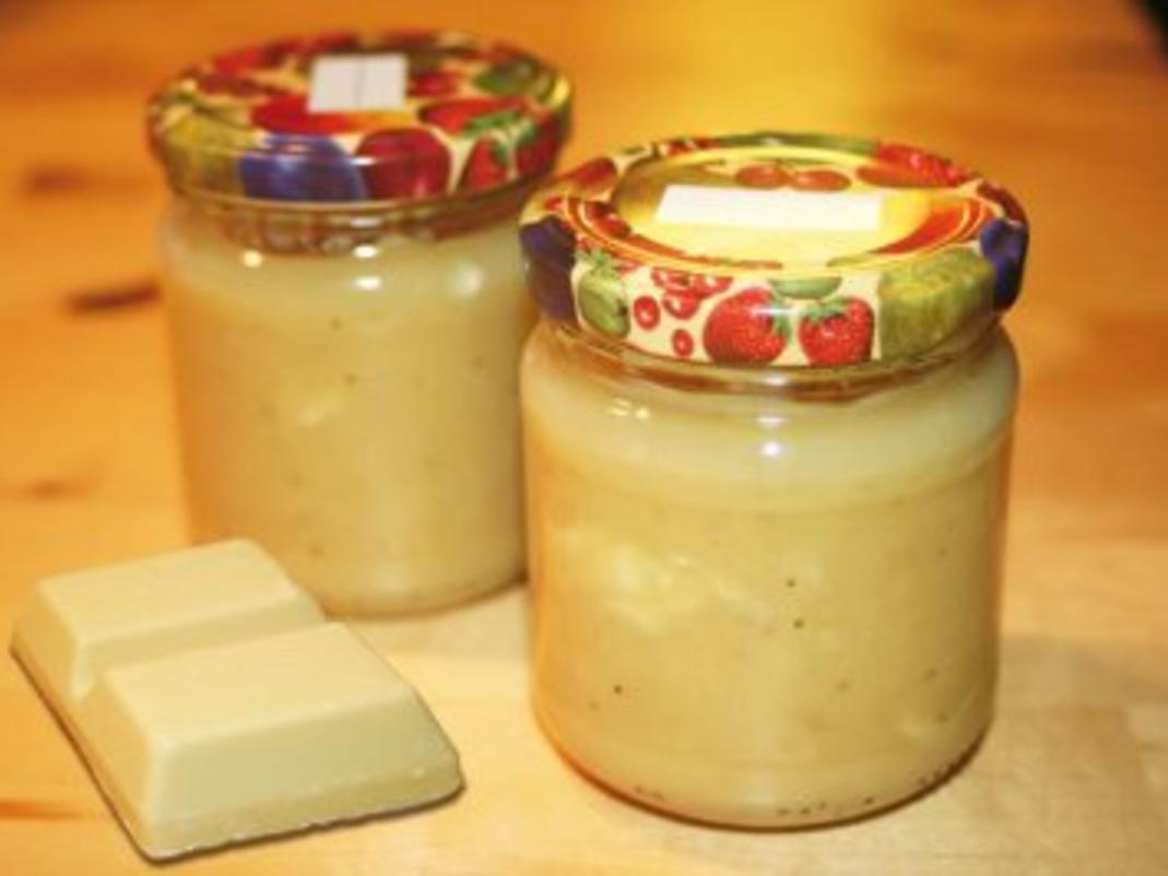 Bananenmarmelade mit weißer Schokolade - Rezept - kochbar.de