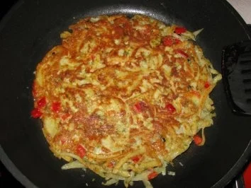 Rezept: Kartoffel-Ei-Paprika Rösti Bild Nr. 6 Kartoffel-Ei-Paprika Rösti - Rezept - Bild Nr. 6