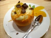 Orangencreme in der Schale - Rezept