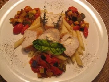 Gefüllte Hähnchenbrust mit Feta - Rezept