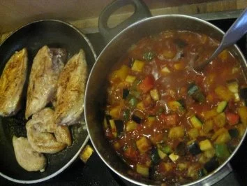 Gefüllte Hähnchenbrust mit Feta - Rezept - Bild Nr. 3