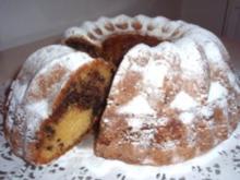 Kuchen: Gugelhupf mit Nuss - Schoko - Fülle - Rezept