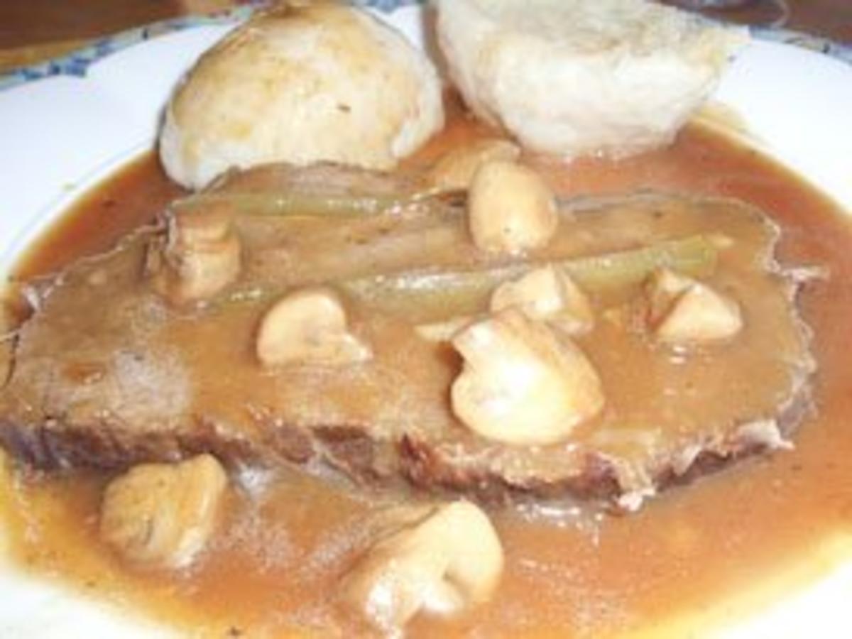 Fleisch: Schmorbraten a' la Stroganoff - Rezept