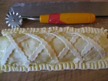 Blätterteigstrudel  mit Schinken - Lauch - Creme - Rezept - Bild Nr. 5